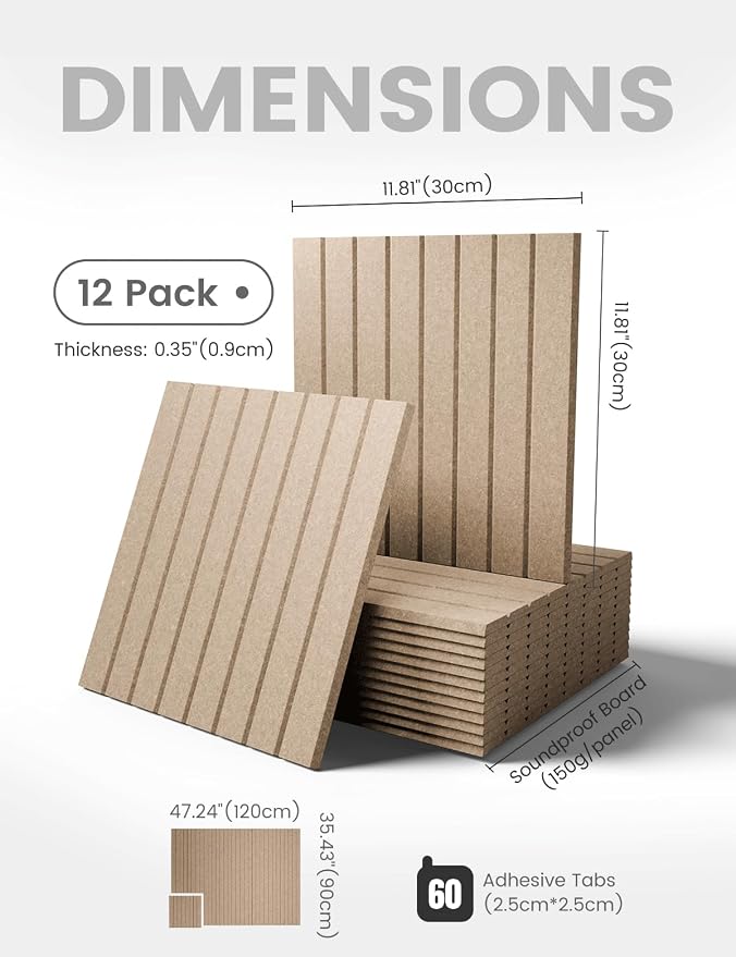 Fluxynara 48" x 36" Large Felt Bulletin Board, Taupe | 12 Pack Cork Board Alternative with 60 Safe Adhesive Tabs, Pin Boards for Wall Decor, Home, Office, Classroom,Dorm