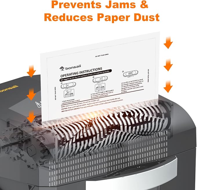 Bonsaii C275-A Shredder and 12-Pack Lubricant Sheets