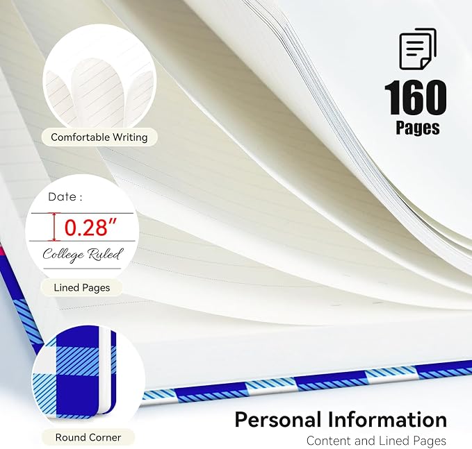 Lined Spiral Journal Notebook for Work A5, 160 Pages, Back & Body Hurts | College Ruled Spiral Journal for Women, Hardcover with Elegant Design for Note-Taking, 5.5 * 8.25 inch