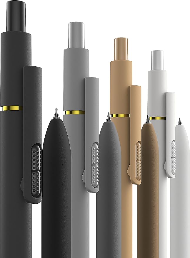 Hiacry 16 Pack Gel Pens, Quick-Dry Long Lasting Black Ink-0.7 mm Fine Point | Smooth Writing Fidget Pens, Stress Relief, No Smear, No Bleed, Journaling,Note Taking, Work, School,Office, Students & Adults