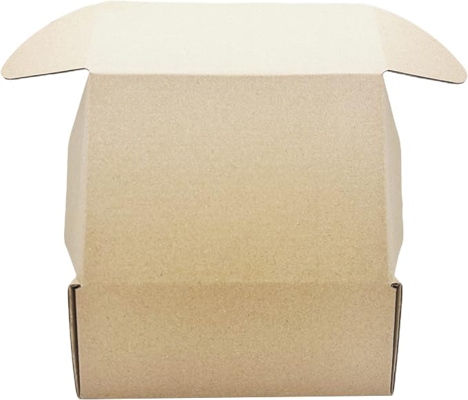 6 x 2.6 x 2 Inches Small Shipping Boxes Corrugated Packing Box 50 Pack | Kraft Cardboard Gift Boxes Small Business Moving Mailing DIY