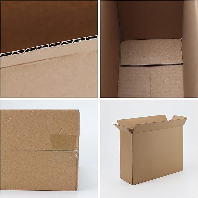 CRUGLA Shipping Boxes 12x9x4, Cardboard Shipping Mailing Box for Packaging, 25 Packs