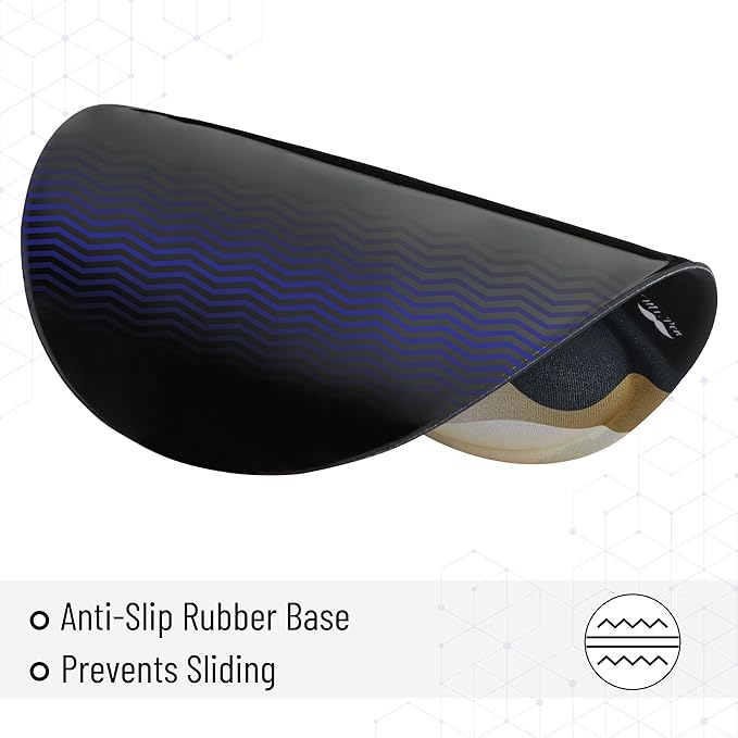 Mr. Pen- Ergonomic Mouse Pad with Wrist Rest, Golden Tree Design, Breathable Fabric with Memory Foam Cushion, Non-Slip Rubber Base, Gel Mouse Pad with Wrist Support