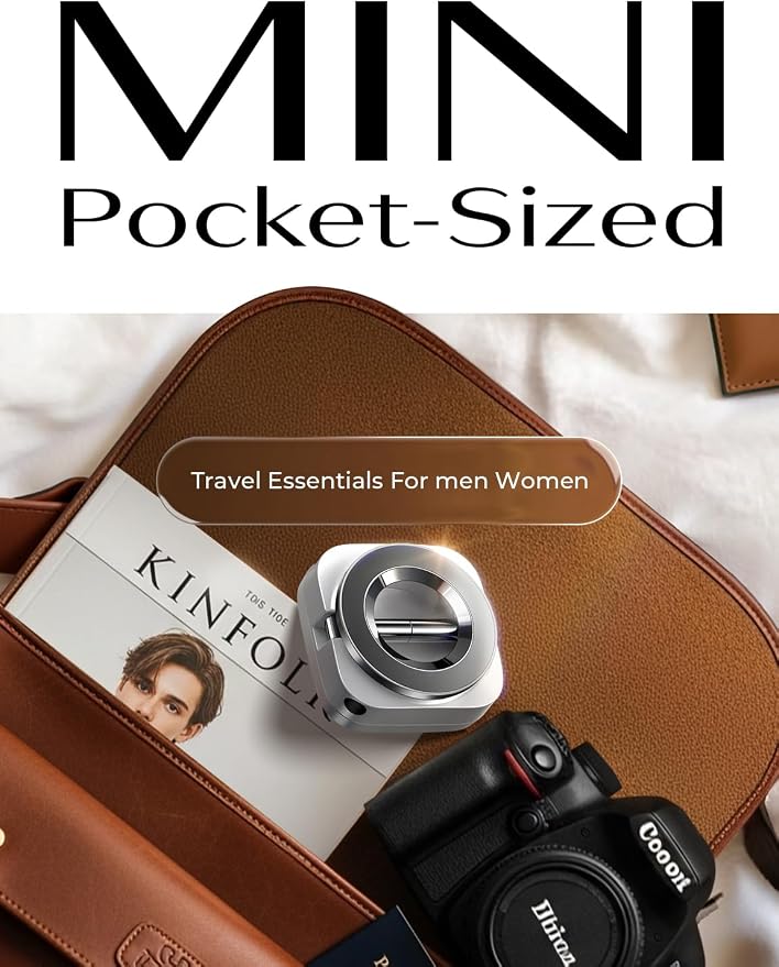 LISEN Airplane Travel Essentials Flying Airplane Phone Holder Magsafe | Hands Free Long Flight Essentials Cruise Essentials 2026 MagSafe Accessories Airplane Gadgets Travel Gifts for Women Unique