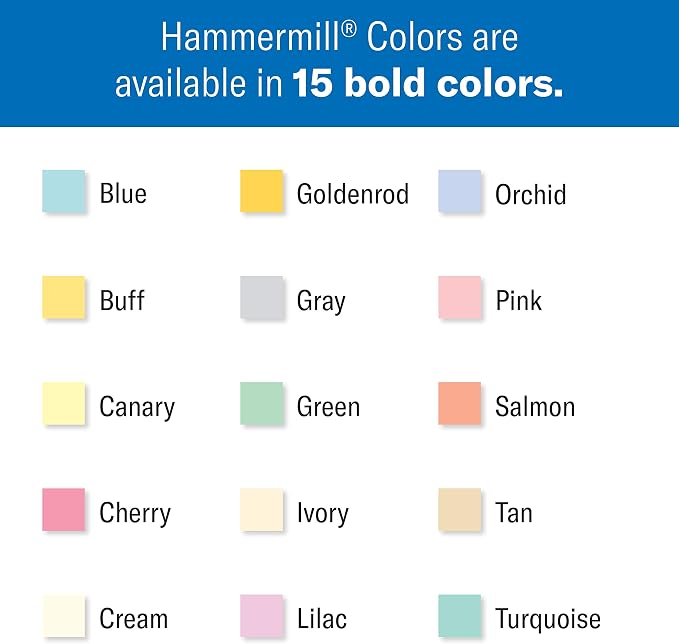 Hammermill Colored Paper, 20 lb Orchid Printer Paper, 8.5 x 11 - Made in the USA, Pastel Paper, 103770R - 1 Ream (500 Sheets)