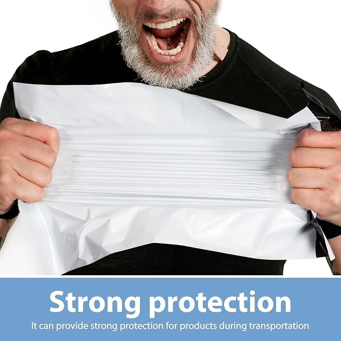 Metronic Poly Mailers 14.5x19 70000 Pack Large Shipping Bags for Clothing Mailing Bags with Strong Self-sealing Adhesive Waterproof and Tear-Proof Poly Bag Bulk in White