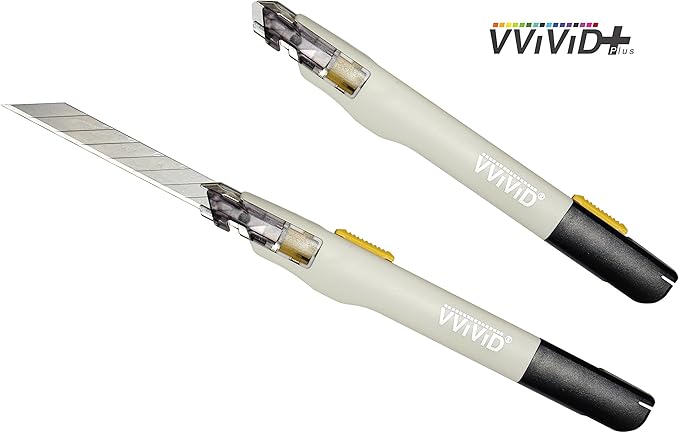 VViViD+ Premium Retractable Precision Balanced Multi-Use Utility Blade (2 pieces)
