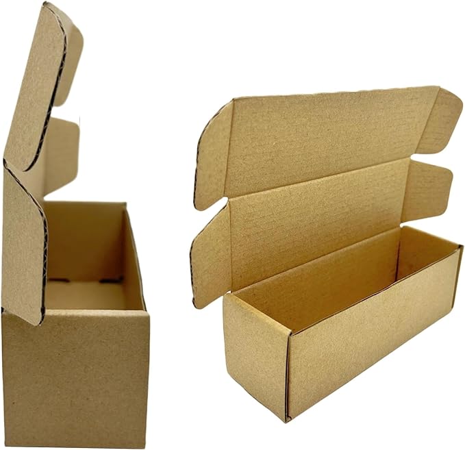 6 x 2 x 2 Inches Small Shipping Boxes 50 Pack Corrugated Cardboard Packaging Business Moving Mailing Box