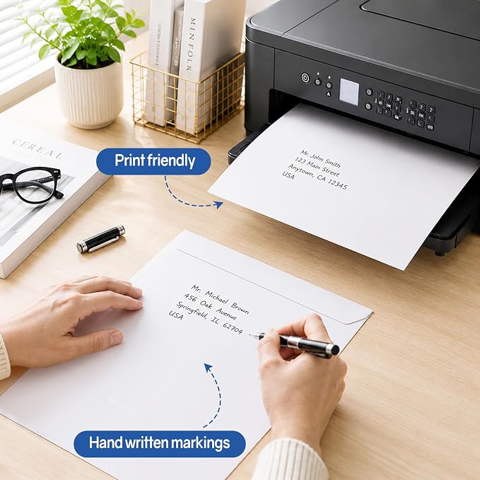 SUNEE 9 x 12 Catalog Envelopes Self Seal, Security Mailing Envelopes, 28lb White Paper, Ultra Strong Quick-Seal for Documents, Office & Business Use, 250 Pack