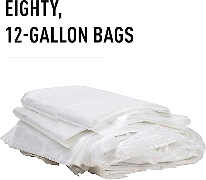 IDEAL AC0908H Shredder Bags – 24” x 30” Case of 80, Gusseted, 12-Gallon Capacity, Heavy-Duty Bags for IDEAL Shredders 2265, 2270, 2360, 2404, 2445, and 2465.
