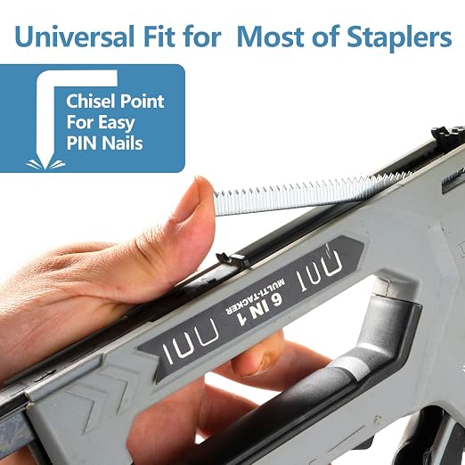 5/16 Inch Leg Heavy Duty T50 Staples 304 Stainless Steel 1512 Pcs | 3/8" Crown Beveled Chiseled Pointed SS304 Staples A11 20 Gauge fit Pneumatic Electric Manual T50 Stapler Gun for DIY Crafts