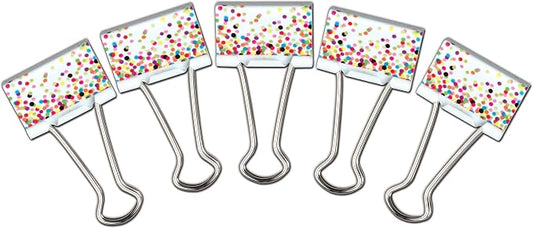 Teacher Created Resources Confetti Medium Binder Clips (TCR20857)