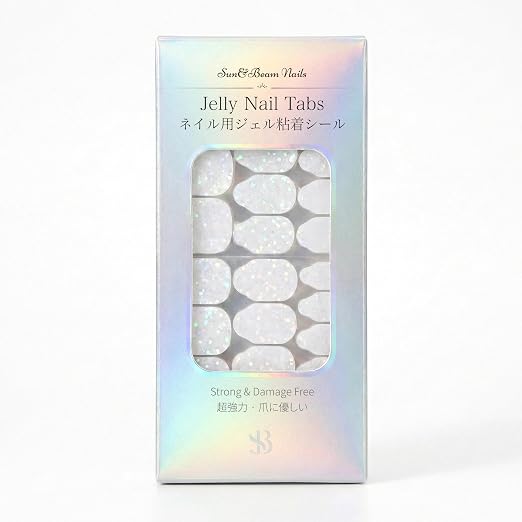 Sun&Beam Nails Jelly Nail Tabs Pro Max 15 Sizes Strong Adhesive Waterproof Double Sided Tabs for Press-On Nails 600 Pcs (for Most Nail Sizes)