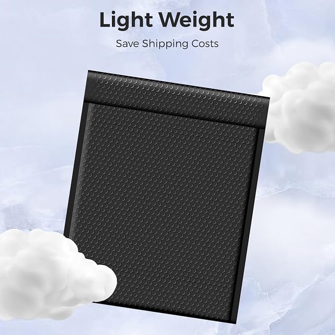 Metronic Large Bubble Mailers 12x15 Inch 120Pack Black Padded Envelopes | Opaque Bubble Mailer Cushioning Waterproof Bubble Envelopes for Shipping Clothes, Books, Jewelry, Makeup Supplies