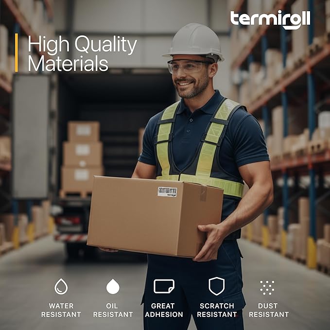 2x1 Thermal Labels – 10,000 Barcode & Address Labels/10 Rolls for Shipping, SKU & Inventory Stickers, Compatible with Rollo, Zebra, Munbyn, iDPRT & Direct Thermal Printers