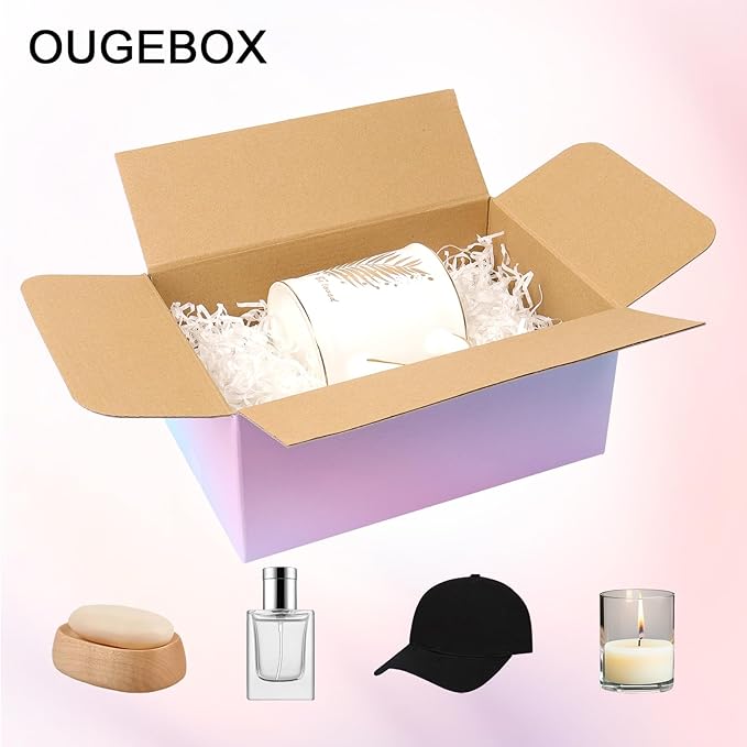 9x6x4 Shipping Boxes for Small Business, 30 Pack Colorful Corrugated Cardboard Boxes for Shipping Packing