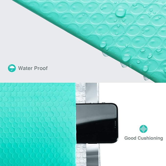 GSSUSA Teal Bubble Mailers 6x10 Small Padded Envelopes 1000 Pack,Strong Adhesion Shipping Mailer Self-Seal Bubble Envelopes for Small Business