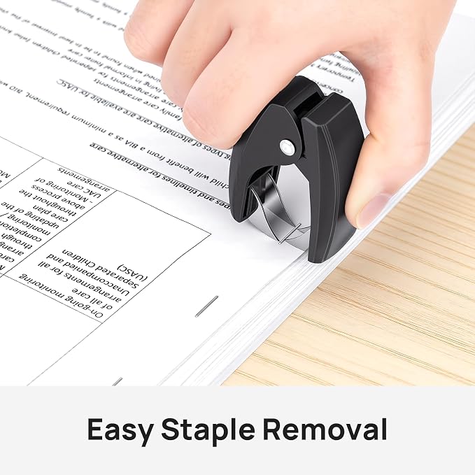 Mini Stapler with 2000 Staples, 30 Sheet Capacity, Jam-Free, Purple | Small Desktop Stapler with Staple Remover, for Office, School, Home, Travel, Students, Teachers, and Home Office Use