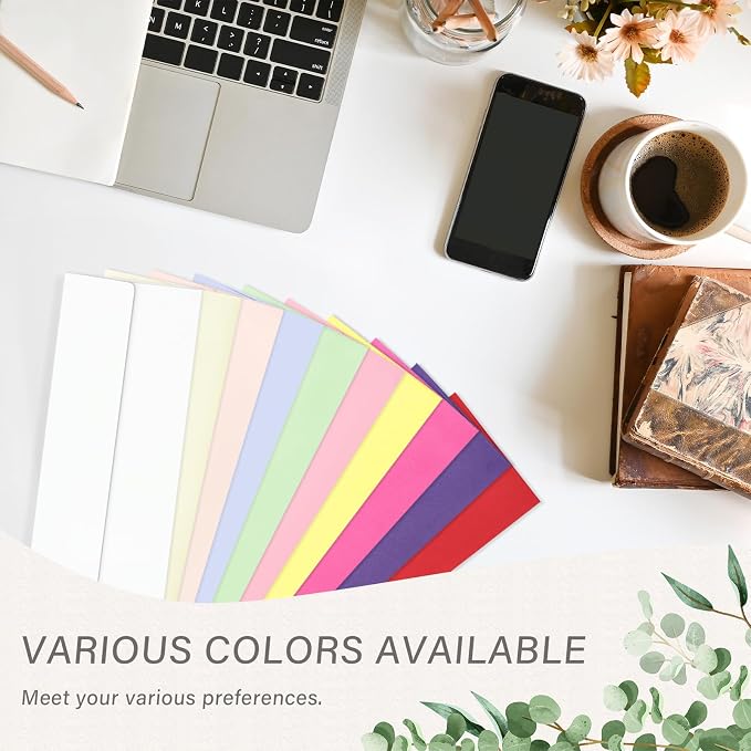 100 Pack #10 Colored Envelopes Letter Size Self Seal Business Envelopes | Colorful Security Mailing Envelopes, 4 1/8 x 9 1/2 Inches