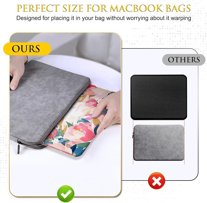 JIKIOU 3 Pack Mouse Pad with Stitched Edge, Portable Size-10.2x8.3in Peony | Anti-Fray, Comfortable Smooth Lycra Surface, Non-Slip Rubber Base, Machine Washable Fade-resistant, Compatible with All Mice