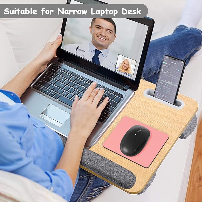 Dapesuom Small Mouse Pad, 5 x 6 Inch Thick Rubber Premium-Textured Non-Slip Portable & Washable Mini Mouse Mat for Women Men Wireless Laptops Keyboard Tray Gaming Computer Office Travel, Rose Pink