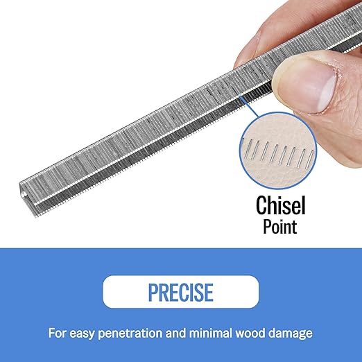 meite 22 Gauge 71 Type 3/8" Crown Wide 1/2" Leg Length Galvanized Staples for Upholstery Stapler, 10,020 Counts/Box (1 Case - 20 Boxes)