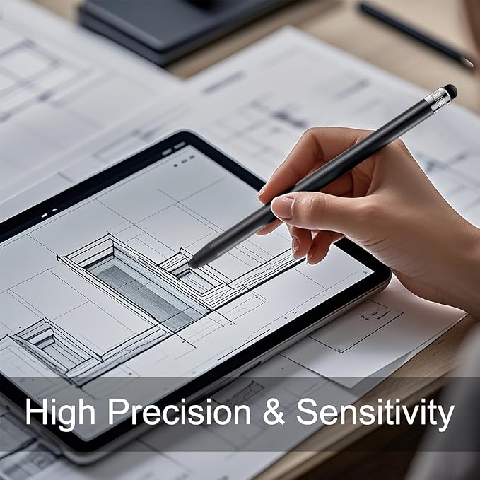 ChaoQ Stylus Pen for Touchscreen, 10pcs Stylus Pen for iPad iPhone Android | High Sensitivity and Precision, Suitable for iPad iPhone Android and All Touch Screens (Black/Gold)