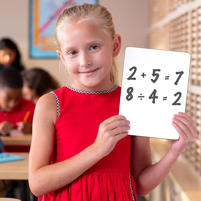 Shemira 36Pack White Board Dry Erase Boards, Double-Sided Small White Board | 12"x 9" dry erase boards for Students Teachers, Mini Whiteboard Set for Home Office Classroom School Supplies