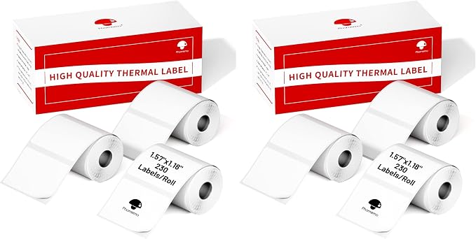 Phomemo Labels 3 Rolls, 1.57"x1.18", for M110/M100/M220/M108, 960 PCS (Pack of 2)