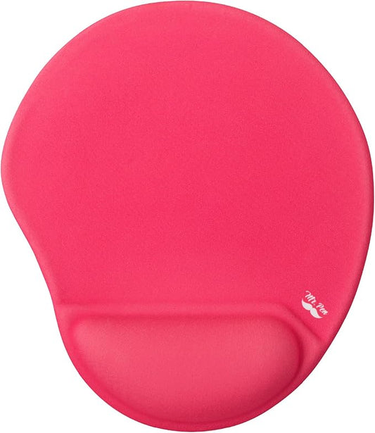 Mr. Pen- Ergonomic Mouse Pad with Wrist Rest, Red Breathable Fabric with Memory Foam Cushion, Non-Slip Rubber Base, Gel Mouse Pad with Wrist Support