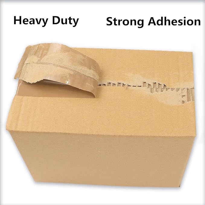2-Pack Clear Packing Tape with Dispenser-2.7mil x 1.88" x 55Y Heavy Duty Packing Tape for Moving Boxes-Moving Tape Strong Adhesive Packaging Tape.