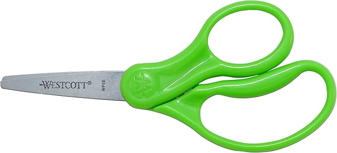 Westcott Right & Left-Handed Scissors For Kids - Back to School Essentials, Classroom Must Haves, Art Supplies - 5-Inch Pointed Safety Scissors - Assorted Colors - 6 Pack (16455)