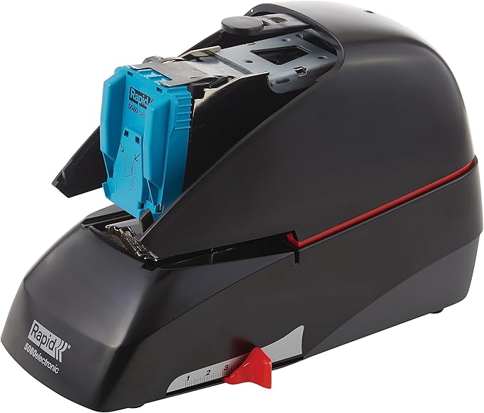 Rapid 5080e Professional Electric Cartridge Stapler, 90 Sheet Capacity, Black, Includes 1 Cartridge with 5000 Staples (90147)