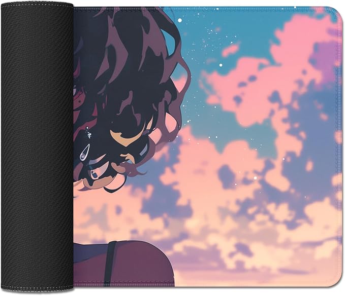 Extended Mouse Pad Desk Mats on Top of Desks Keyboard Pad Large Mousepad | Stitched Edges Rubber Non-slip Girls Office Study Gaming Computer Keyboard Laptop PC XL Extended Long