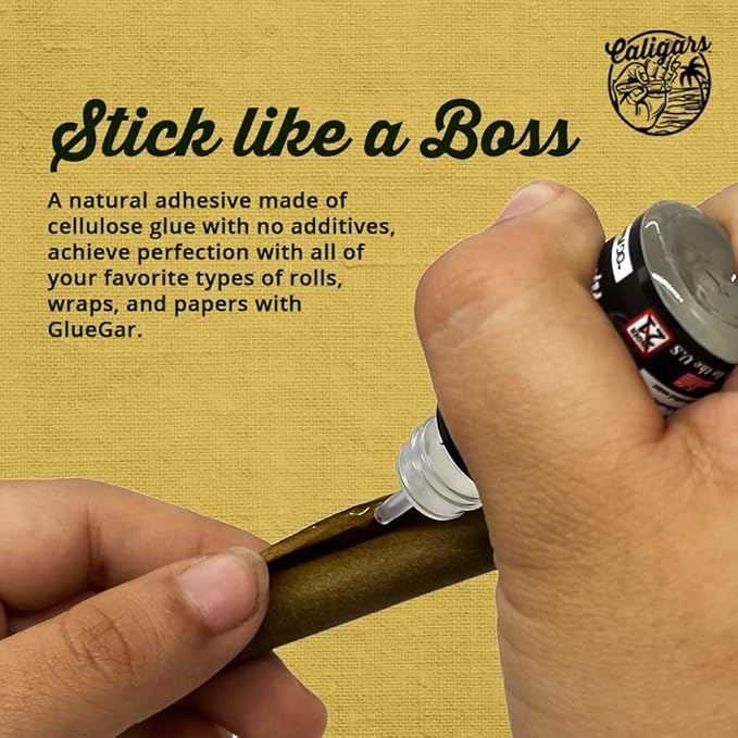 Caligars GlueGar Go Stix Rolling Glue - Cigar Glue Sticks with Different Flavors - Handy Rolling Glue for Wraps, & Papers - Natural, Plant Based Glue Stick Pen - Chocolate (4 Pack, 3ml)