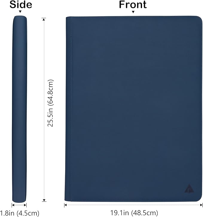 Rayvol Premium 2300 Pockets Card Binder, Large 36-Pocket 2000+ Ringless Trading Card Album - Side Loading UltraSonic-362304 Tech Zip Binder for TCG -Blue
