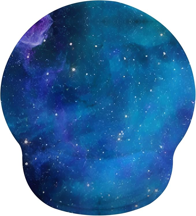 The Stars Mouse Pad with Gel Wrist Support, Smooth Surface Ergonomic Mouse pad, Non-Slip Pain Relief Desk Mat for Gaming, Work & Office Desktop