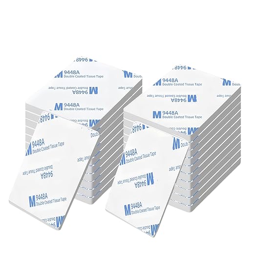 Double Sided Adhesive Pads,Heavy Duty Mounting Tape,Super-Sticky White Strong Pads,Rectangle Shape 36 Pcs 2 Sided Sticky Waterproof Tape,Removable Double-Sided Foam for Hanging Walls