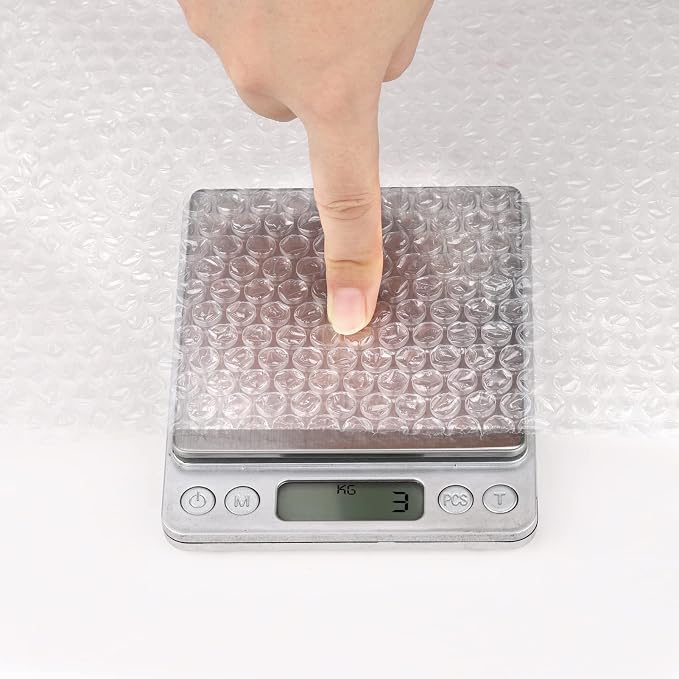 1 Roll 12" X 36' Perforated Nylon Bubble Packing Wrap for Moving Boxes Shipping Cushioning Supplies Wanguagua | Heavy Duty Fully-inflated Bubbles for Boxes, Shipping Cushioning Supplies, Perforated Every 12"