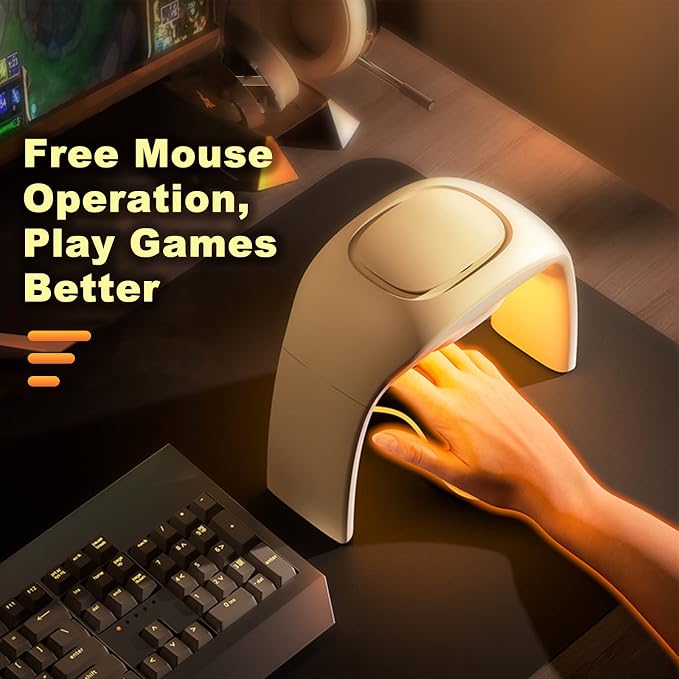 Heated Mouse Pad Hand Warmer Super Quiet 110v 100w - White | 3 Heating Modes Personal Desk Heater Energy Efficient Ceramic Office with Thermostat Low Wattage