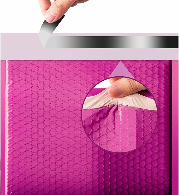 Metronic Bubble Mailers 10.5x16 250 Pack Large Pink Bubble Mailers Waterproof Thick Padded Envelopes for Packaging, Makeup, Gift, Mailing, Shipping, Small Items Supplies