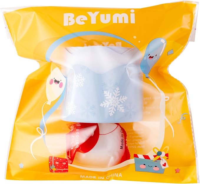 BeYumi Winter Snowflake Border Trim - 65ft Winter Snowflake Scalloped Rolled Border Trim Light Blue Christmas Bulletin Board Borders School Classroom Office Chalkboard Decor Party Decoration