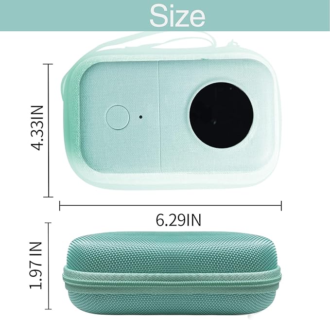 Case Compatible with Phomemo D30, Phomemo D35, NIIMBOT D11, SUPVAN E10 Label Maker, Portable & Durable Storage for D30 Printer Green Case