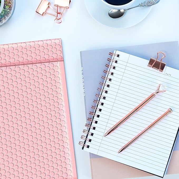 Light Pink Small Bubble Mailers 4x8 Inch #000 | Thick Padded Poly Bubble Mailer Envelopes | Trading card sports Card Bubble Envelopes | Mailing Envelopes | Water & Tear Resistant | 1000 Pack Bulk