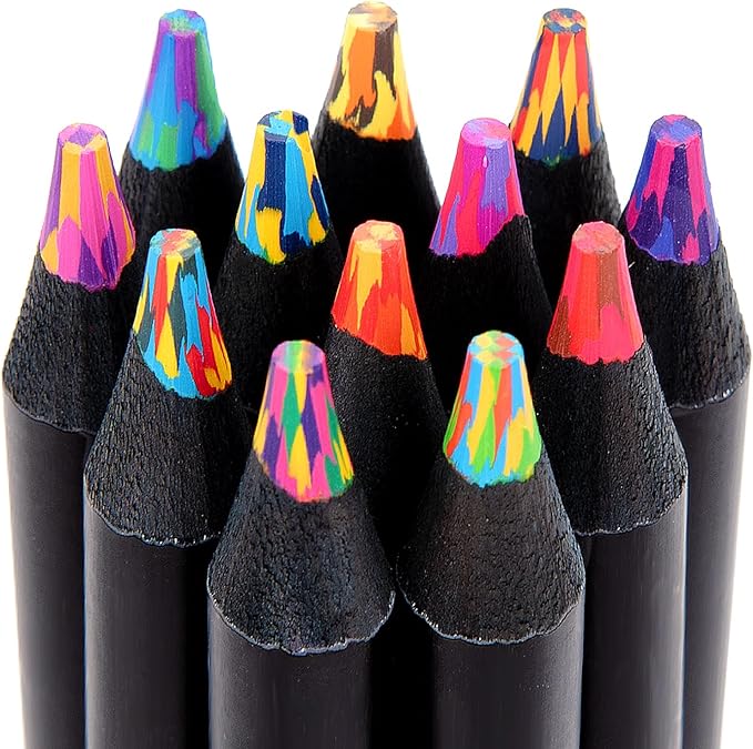 Easter Basket Stuffers, Art Supplies 12 Rainbow Colored Pencils, Easter Basket Stuffers for Teens, Teen Girl Gifts Trendy Stuff, Art Supplies for Kids 9-12, Easter Gifts for 5-12 Year Old Girl