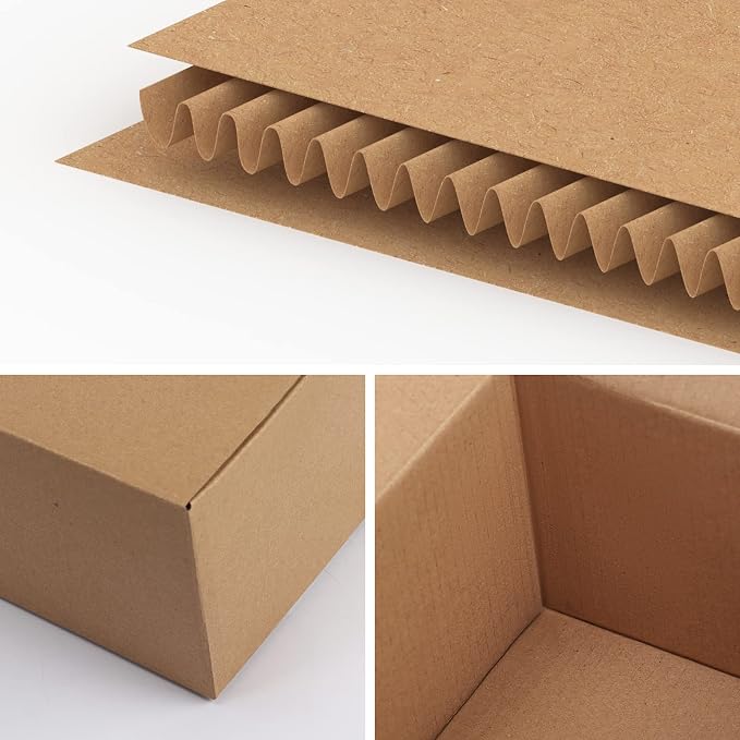 EdenseeLake 40 Pack 8x6x4 inches Shipping Boxes Small Cardboard Boxes for Packing, Moving, Mailing, Brown