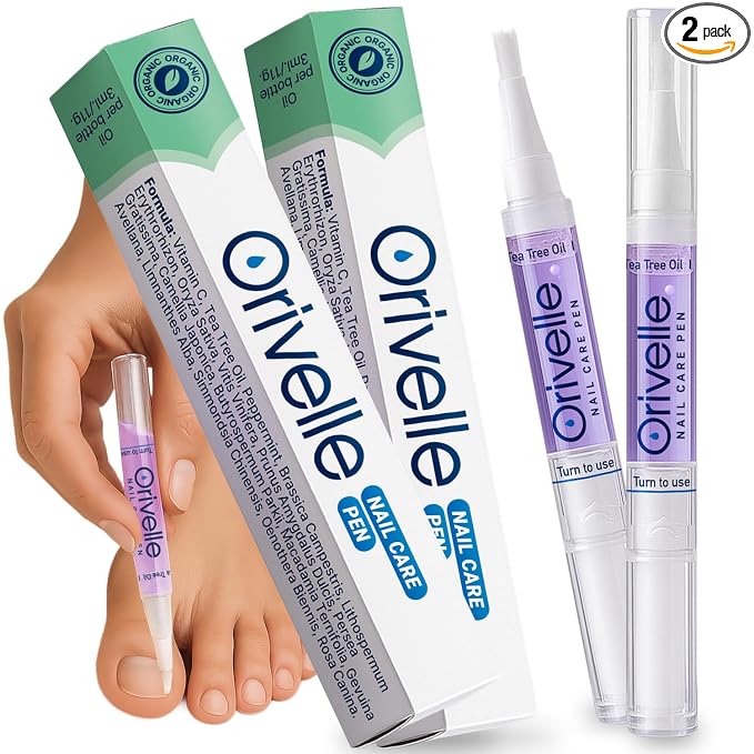 Nail Care Pen – Cosmetic Care for Nails & Cuticles | Clean, Well-Groomed Appearance | Nail Oil Pen for Daily Use (2 Pack)