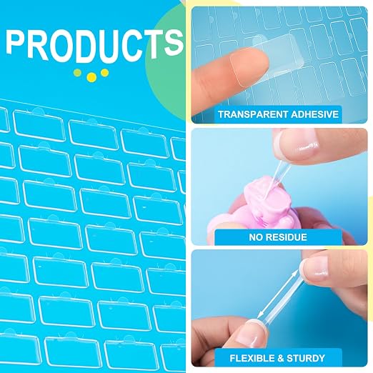 680Pcs Clear Stick Dots, Double Sided, Removable Museum Putty | Adhesive Putty for Wall Hanging, Crafts, Balloons, Festival, Party Decorations, Holiday, Wedding, Home Decor & DIY