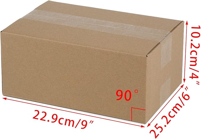 Shipping Boxes 9x6x4 Inches Small Corrugated Cardboard Boxes, 25 Pack