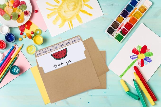 A2 Invitation Envelopes 100 Qty 4.375x5.75" Brown Kraft Envelopes Self Seal for Invitations, Photos, Wedding, Announcements, Thank you Notes, RSVP, Greeting Cards | 4-3/8 x 5-3/4 Inches(A2)